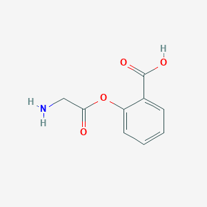 molecular formula C9H9NO4 B13000653 2-(2-Amino-acetoxy)-benzoic acid 