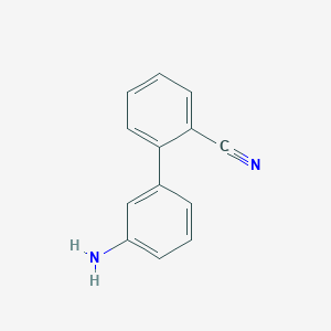 molecular formula C13H10N2 B1300067 3'-Amino-biphenyl-2-carbonitrile CAS No. 342613-84-7