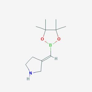 (E)-3-((4,4,5,5-Tetramethyl-1,3,2-dioxaborolan-2-yl)methylene)pyrrolidine