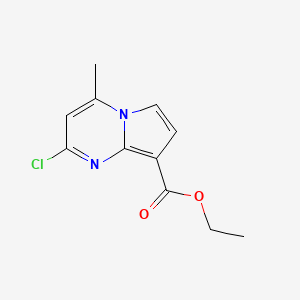 Ethyl 2-chloro-4-methylpyrrolo[1,2-a]pyrimidine-8-carboxylate