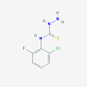 molecular formula C7H7ClFN3S B13000701 N-(2-Chloro-6-fluorophenyl)hydrazinecarbothioamide CAS No. 1263376-92-6