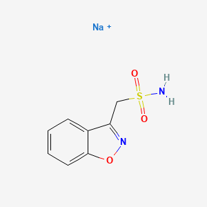 3-(Sulfamoylmethyl)-1,2-benzisoxazole sodium salt