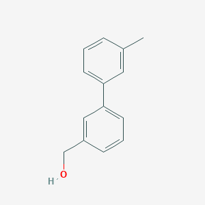molecular formula C14H14O B1300073 (3'-甲基-[1,1'-联苯]-3-基)甲醇 CAS No. 773872-41-6