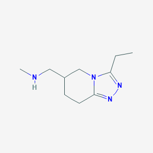 1-(3-Ethyl-5,6,7,8-tetrahydro-[1,2,4]triazolo[4,3-a]pyridin-6-yl)-N-methylmethanamine