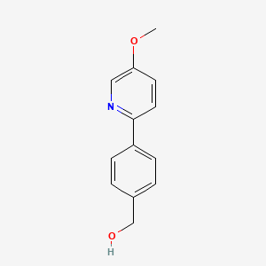 molecular formula C13H13NO2 B13000754 (4-(5-Methoxypyridin-2-yl)phenyl)methanol 