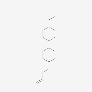 molecular formula C19H34 B130008 trans,trans-4-But-3-enyl-4'-propyl-bicyclohexyl CAS No. 153429-48-2