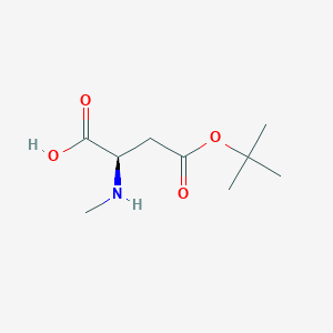 molecular formula C9H17NO4 B13000805 N-Me-D-Asp(OtBu)-OH 