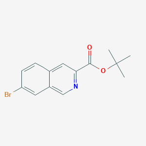 molecular formula C14H14BrNO2 B13000812 tert-Butyl 7-bromoisoquinoline-3-carboxylate 