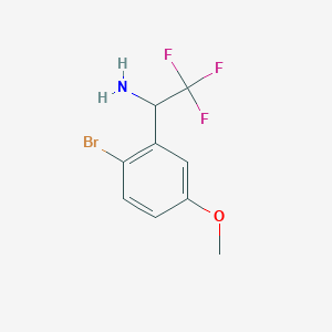 1-(2-Bromo-5-methoxyphenyl)-2,2,2-trifluoroethanamine