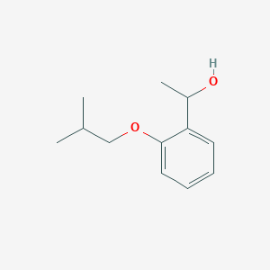 molecular formula C12H18O2 B13000888 1-(2-Isobutoxyphenyl)ethanol 