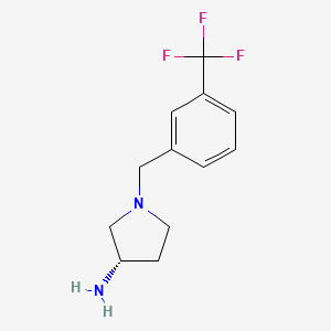 (S)-1-(3-(Trifluoromethyl)benzyl)pyrrolidin-3-amine