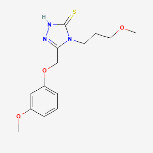 5-((3-Methoxyphenoxy)methyl)-4-(3-methoxypropyl)-4H-1,2,4-triazole-3-thiol