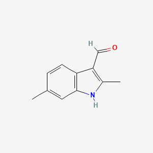 molecular formula C11H11NO B1300093 2,6-二甲基-1H-吲哚-3-甲醛 CAS No. 728024-59-7