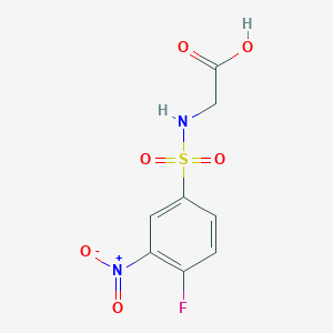 2-(4-Fluoro-3-nitrophenylsulfonamido)acetic acid