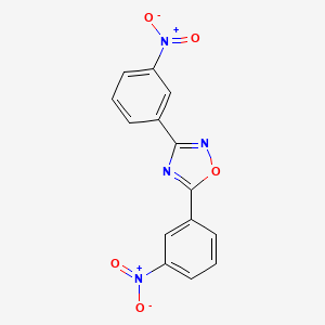 molecular formula C14H8N4O5 B1300098 3,5-Bis(3-nitrophenyl)-1,2,4-oxadiazole CAS No. 74229-71-3