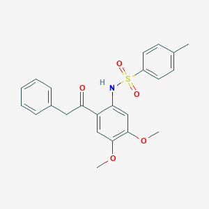 N-(4,5-Dimethoxy-2-phenylacetyl-phenyl)-4-methyl-benzenesulfonamide