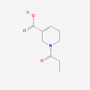 molecular formula C9H13NO3 B13001009 1-Propionyl-1,2,5,6-tetrahydropyridine-3-carboxylic acid 