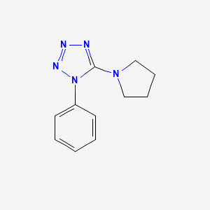 molecular formula C11H13N5 B1300106 1-Phenyl-5-pyrrolidin-1-yl-1H-tetrazole 