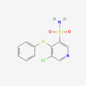 5-Chloro-4-(phenylthio)pyridine-3-sulfonamide