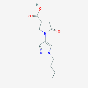 1-(1-Butyl-1H-pyrazol-4-yl)-5-oxopyrrolidine-3-carboxylic acid