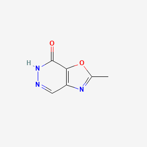 molecular formula C6H5N3O2 B13001097 2-Methyloxazolo[4,5-d]pyridazin-7-ol 