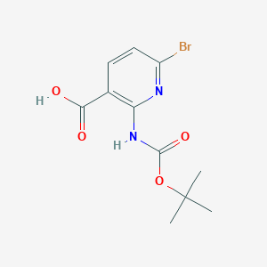 6-Bromo-2-((tert-butoxycarbonyl)amino)nicotinic acid