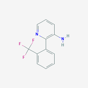 molecular formula C12H9F3N2 B13001146 2-(2-Trifluoromethyl-phenyl)-pyridin-3-ylamine 