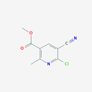 molecular formula C9H7ClN2O2 B1300115 Methyl 6-chloro-5-cyano-2-methylnicotinate CAS No. 303146-25-0