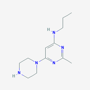 2-methyl-6-(piperazin-1-yl)-N-propylpyrimidin-4-amine