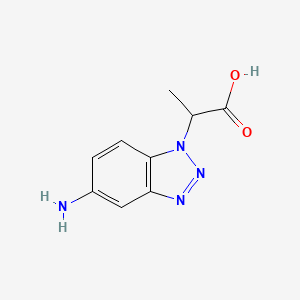 2-(5-Amino-1H-benzo[d][1,2,3]triazol-1-yl)propanoic acid