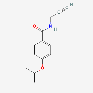 molecular formula C13H15NO2 B13001221 4-Isopropoxy-N-(prop-2-yn-1-yl)benzamide 