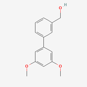 molecular formula C15H16O3 B13001239 3-(3,5-Dimethoxyphenyl)benzyl alcohol 