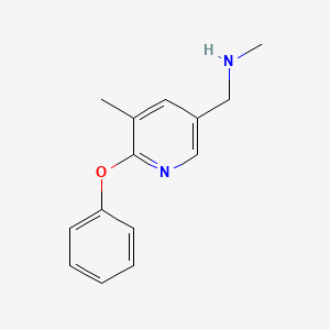 N-Methyl-1-(5-methyl-6-phenoxypyridin-3-yl)methanamine