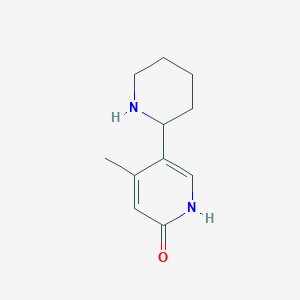 4-Methyl-5-(piperidin-2-yl)pyridin-2(1H)-one