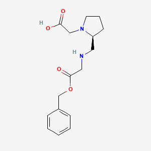 (S)-2-(2-(((2-(Benzyloxy)-2-oxoethyl)amino)methyl)pyrrolidin-1-yl)aceticacid