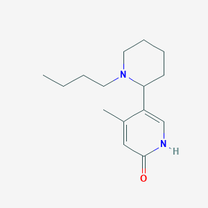 molecular formula C15H24N2O B13001331 5-(1-Butylpiperidin-2-yl)-4-methylpyridin-2(1H)-one 