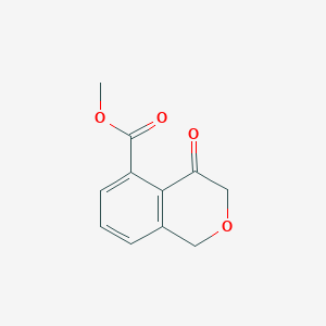 molecular formula C11H10O4 B13001335 Methyl 4-oxoisochromane-5-carboxylate 