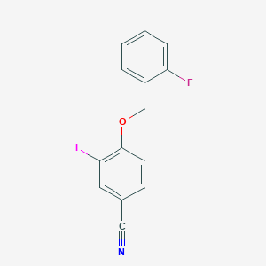 4-((2-Fluorobenzyl)oxy)-3-iodobenzonitrile