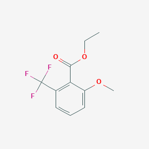 molecular formula C11H11F3O3 B13001363 Ethyl 2-methoxy-6-(trifluoromethyl)benzoate 