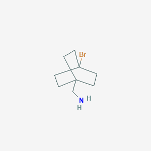 molecular formula C9H16BrN B13001392 (4-Bromobicyclo[2.2.2]octan-1-yl)methanamine 