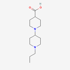 molecular formula C14H26N2O2 B13001395 1'-Propyl-[1,4'-bipiperidine]-4-carboxylic acid 