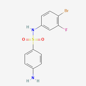 4-amino-N-(4-bromo-3-fluorophenyl)benzenesulfonamide