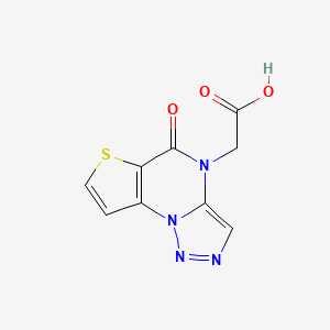 2-(5-Oxothieno[2,3-e][1,2,3]triazolo[1,5-a]pyrimidin-4(5H)-yl)acetic acid