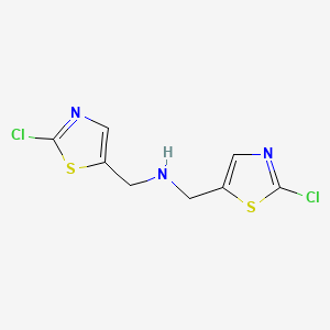 molecular formula C8H7Cl2N3S2 B13001472 Bis((2-chlorothiazol-5-yl)methyl)amine 