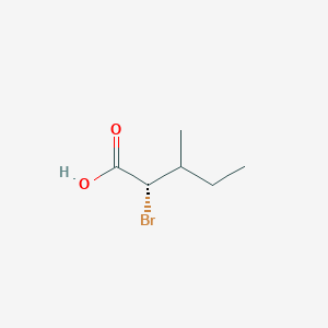 molecular formula C6H11BrO2 B13001475 (2S)-2-bromo-3-methylpentanoic acid 