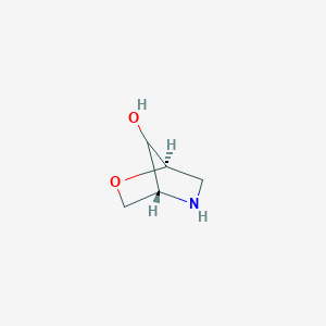 molecular formula C5H9NO2 B13001477 (1R,4R)-2-oxa-5-azabicyclo[2.2.1]heptan-7-ol 