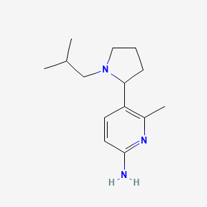 5-(1-Isobutylpyrrolidin-2-yl)-6-methylpyridin-2-amine