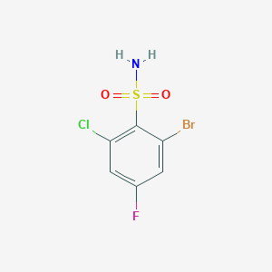 2-Bromo-6-chloro-4-fluorobenzenesulfonamide