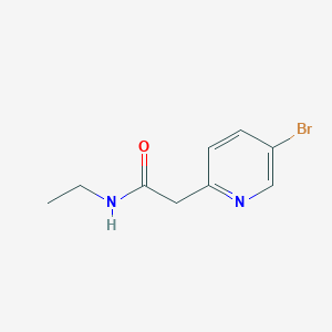 molecular formula C9H11BrN2O B13001549 2-(5-Bromopyridin-2-yl)-N-ethylacetamide 