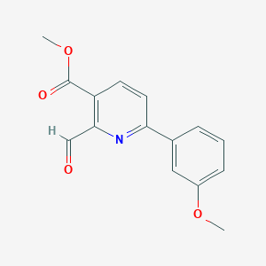 Methyl 2-formyl-6-(3-methoxyphenyl)nicotinate